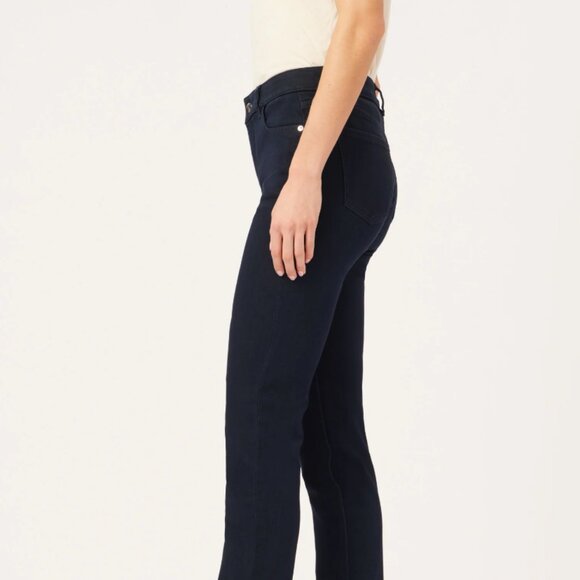 DL1961 Coco Straight Mid-Rise Curvy - Size 27 (inseam 34") Flatiron - Stretchy! - Picture 2 of 7